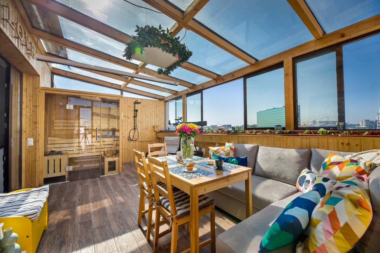 Bucharest Penthouse With Sauna And Terrace Luaran gambar